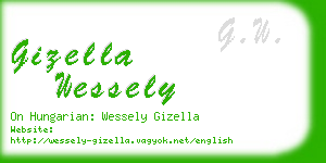 gizella wessely business card